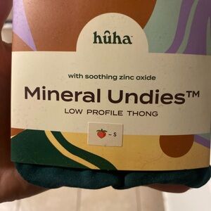 NWT Huha Mineral Undies Low Profile Thong- Green- SM